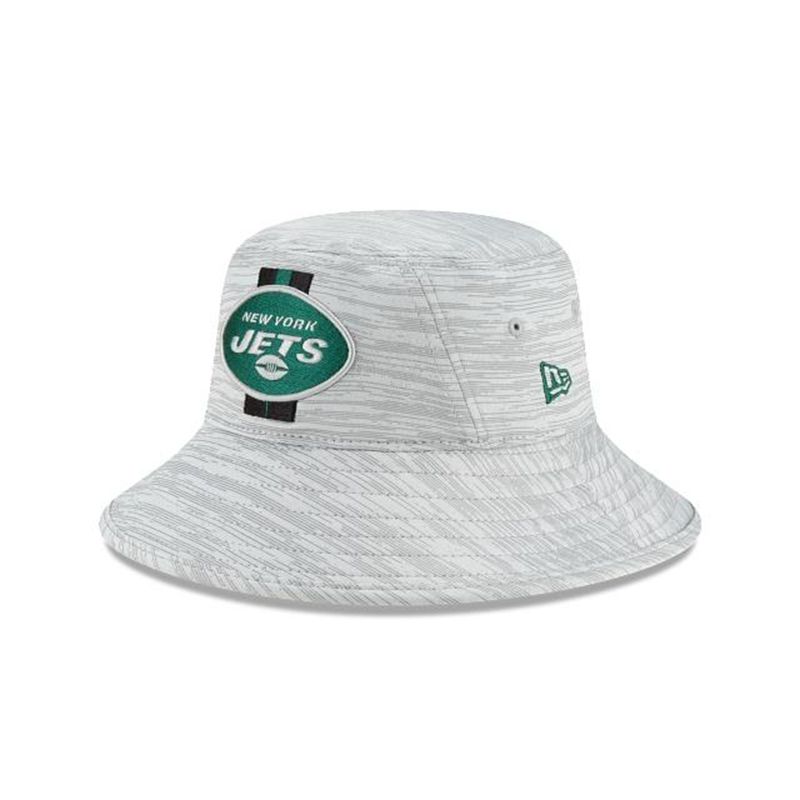 NFL New York Jets Official Training Stretch (BHG9781) - Green New Era Bucket Hats